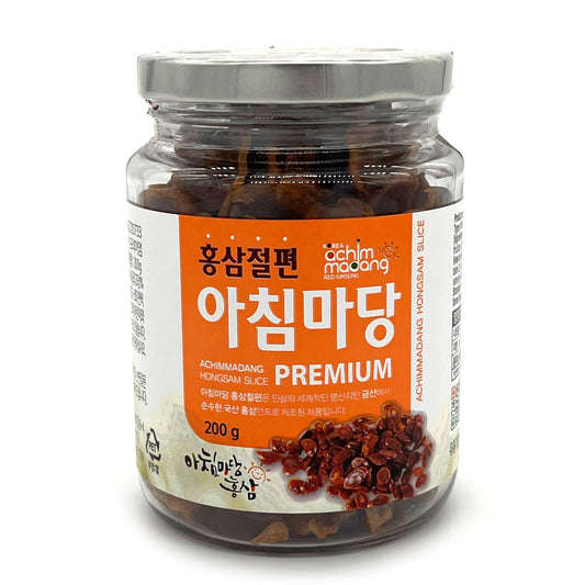 [Achimmadang] Red Ginseng Hongsam Slice Premium Jar (200g)