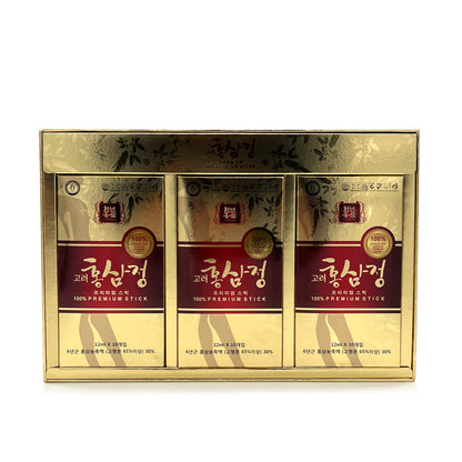[Chunyun Hongsam] Korea Red Ginseng Extract 100% Premium Stick (12ml x30pk, 360ml)