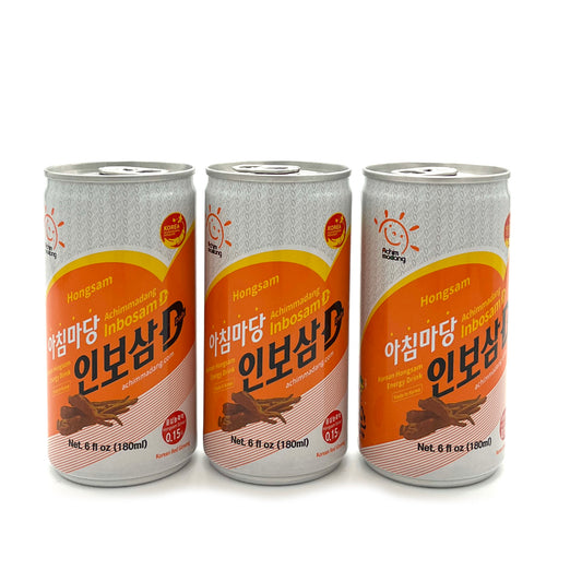 [Achimmadang] Inbosam D Korean Hongsam Energy Drink (180ml x 3ea)